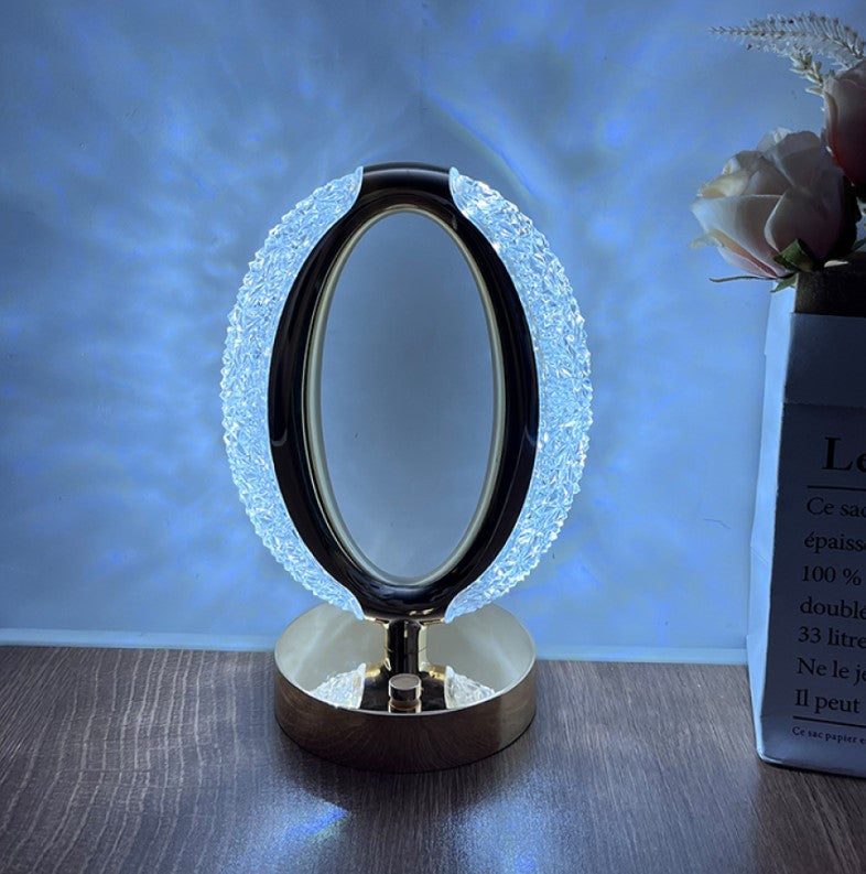 Lámpara escritorio cristal de lujo