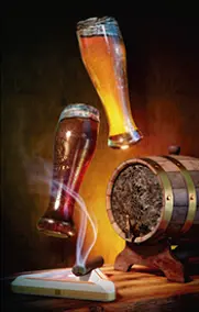 [266367-1] “Con una Rubia y una Negra, maridando a solas”- Suárez Tuma, obra digital impresa en lienzo.